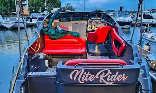 Custom Red Interior, No other boat on the water has this ambiance