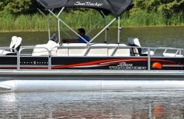 Pontoon Boat for Charter with Lily Pad for up to 10 people in Texas