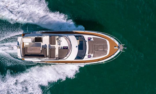 Captained Charter on 45' Bavaria Motor Yacht can host up to 9 in Miami