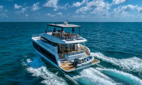 50' Fountaine Pajot 2021 Motor Yacht with Magic Carpet and 4 Floating Seats in Aventura, Florida!