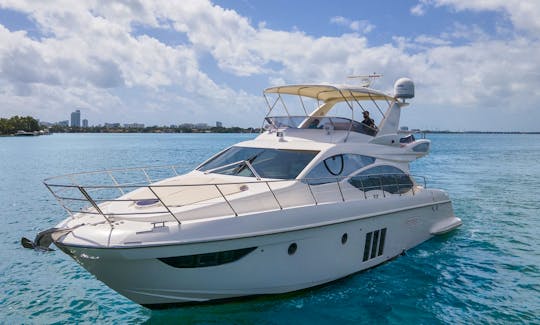 Captained Charter on 55' Azimut Motor Yacht in Miami Beach, Florida!