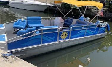 Aluguel de barcos - Pontão Sundancer de 24 pés em Miami!