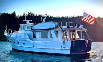 54' Power Yacht for overnight excursions on Puget Sound!