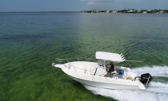 Perfect fishing or leisure 24' Aquasport center console weekly or multi day rentals in the Lower Keys