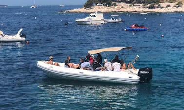 Rent 28' Joker Clubman 300hp Rigid Inflatable Boat in Hvar Town