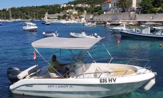 Sessa Key Largo 22 Deckboat with Skipper included in Hvar