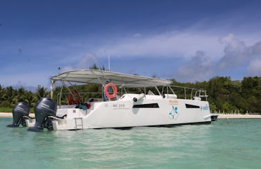 Y-Knot 33' Power Catamaran in Seychelles