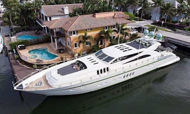 115' Leopard Mega Yacht Rental in Miami Beach, Florida