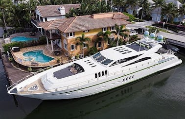 115' Leopard Mega Yacht Rental in Miami Beach, Florida