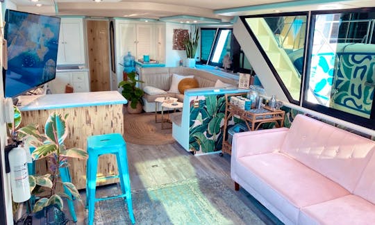 59ft Island Boat: 🥳HUGE Deck 🎤Karaoke 💃Dance Floor 🐬Watching 🌅Marina DelRey