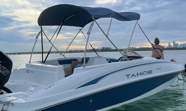 Tahoe Deckboat for Charter in Miami