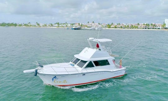 Hatteras 38ft Fishing Charter Experience in Cancun