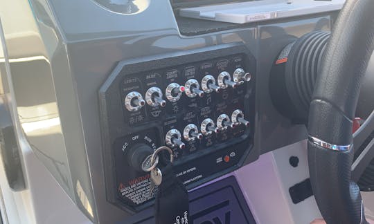 Controls for ballast, lights, surfing, stereo, etc.