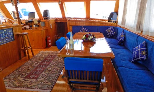 Take a Voyage aboard a 16 Person Turkish Gulet in Bodrum, Mugla