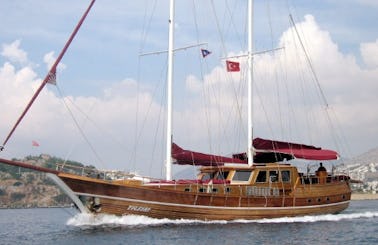 Go Sailing aboard a 12 Person Sailing Gulet in Bodrum, Turkey!