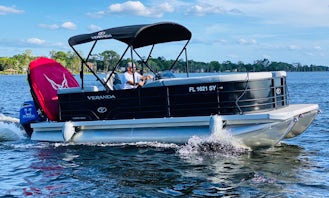 Full Day Rental! LUXURY Pontoon boat on the Butler Chain of Lakes in Orlando