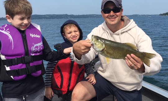 Lago Skaneateles: recorridos en barco privado/viajes de pesca