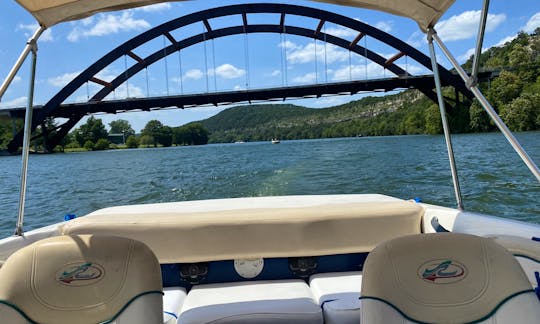 Awesome Sea Ray Ski Boat with Tubes and Wakeboards on Lake Austin!!
