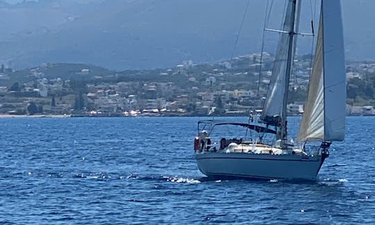 Dromor Apollo 12 Plus Skippered Sailing Yacht for Charter, in Old Harbor Chania.