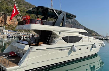 2010 Ferretti 550 Luxry Yacht for Charter in Antalya