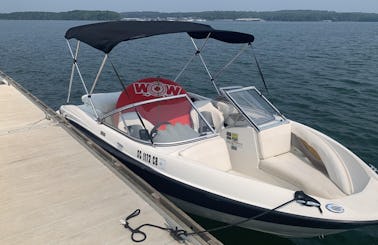 Inboard Bayliner Bowrider for Rent on Lake Jocassee