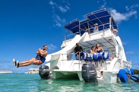 Private Catamaran Cruise / Your Group Only / Bavaro Coastline / Natural Pools