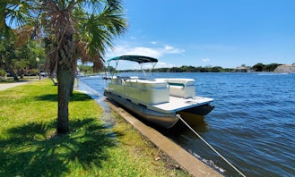 Pontoon Boat with Captain Island Hoping, Dolphin watching, Sunsets and more in New Port Richey
