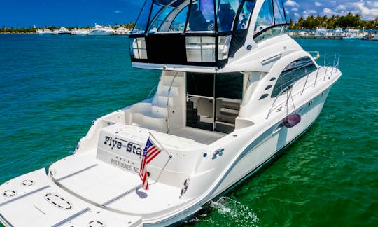 56' Luxury Sea Ray Flybridge- Sail from Miami Beach!