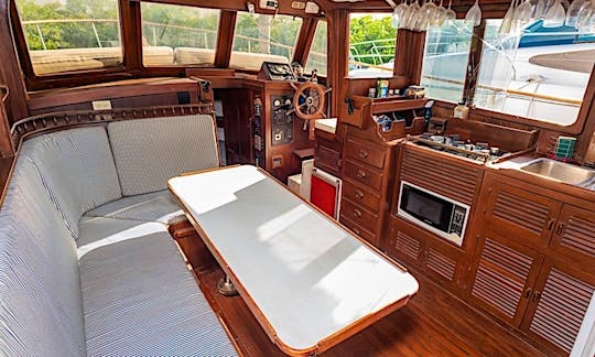 Classic Trawler for Private Tours in Cancún