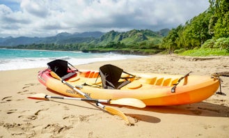 Reserve Kayaks to Experience Chinaman's Hat or Paddle the river Kahana Valley or See the Ko'oloau Mountain Range
