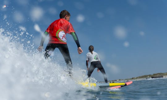 Fun Surf Lessons for all ages with amazing instructors In Penmarch