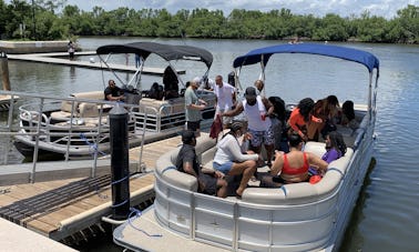 Barco flutuante de luxo de 28 pés