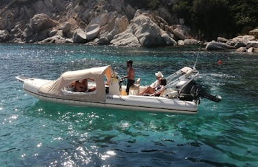 CHARTER THE 22FT OCEANIC MILLENIUM RIB TO THE GREEK ISLANDS FROM GLYFADA ATHENS GREECE