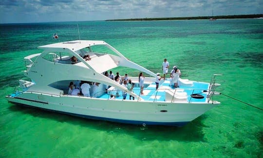 Cap Cana Saona Private Cruise On Two Level Party Yacht