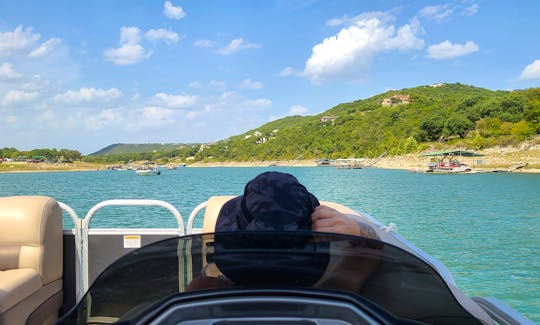 2021 Pontoon Boat on Lake Travis, Texas
