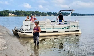 Sweetwater Pontoon Boat for Rent in Virginia Beach 8 Adults FREE GAS