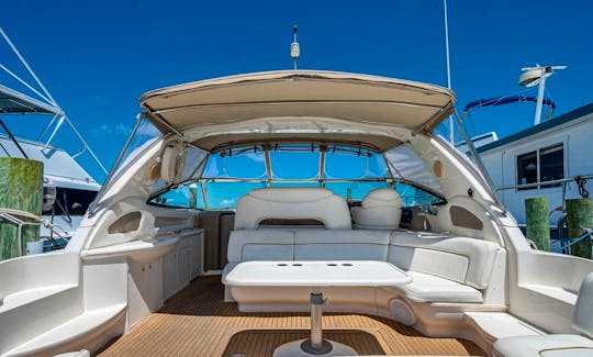 Enjoy Miami aboard a beautiful 50' Sea Ray Sundancer