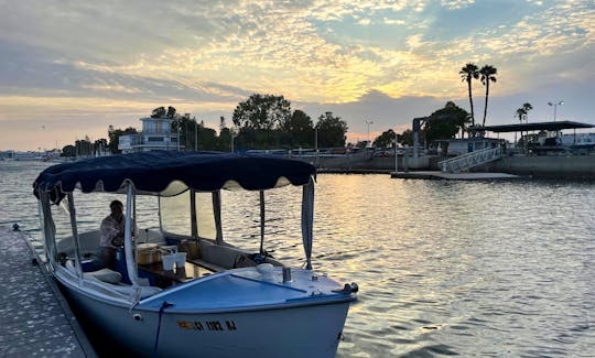 Cruise Through Marina Del Rey in a 12 Person Duffy Electric Boat