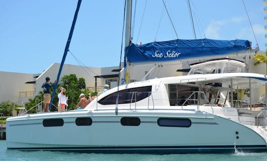 Catamaran à voile LEOPARD de croisière pour 30 personnes de 46 pieds à Cancún, à louer