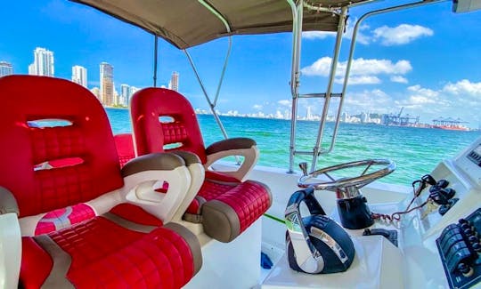 Rent a 38ft. Luxury Center Console Boat in Cartagena