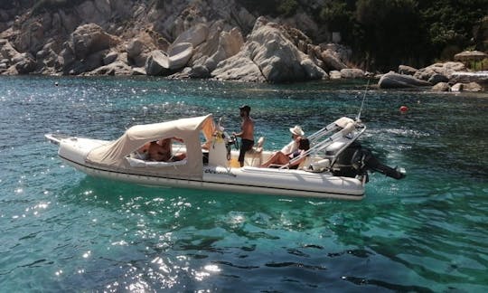 CHARTER THE 22FT OCEANIC MILLENIUM RIB at PORTO RAFTI GREECE