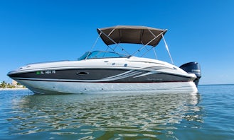 Hurricane 24ft DeckBoat Room for the entire Family Delivered to your Dock!