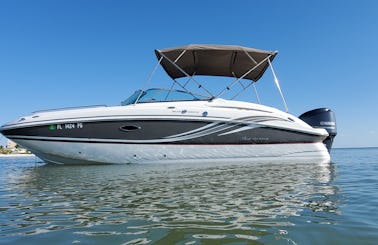 Hurricane 24ft DeckBoat for the entire Family Delivered to your Dock!