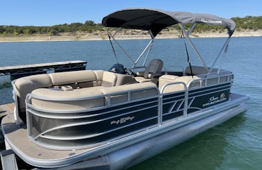Great for Families! 2021 Party Barge Pontoon! Great for Families, Birthdays and more! Have a day on Lake Travis! Gas included