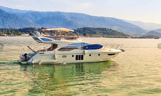 50ft Santoro Azimut Motor Yacht Charter in Paraty or Angra, Rio de Janeiro
