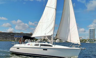 ¡Velero Hunter 336! Relajante navegando en Palm Beach