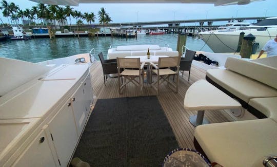 "Plane || Sea" Azimut Sport Yacht with Open Layout for Parties and More in Miami