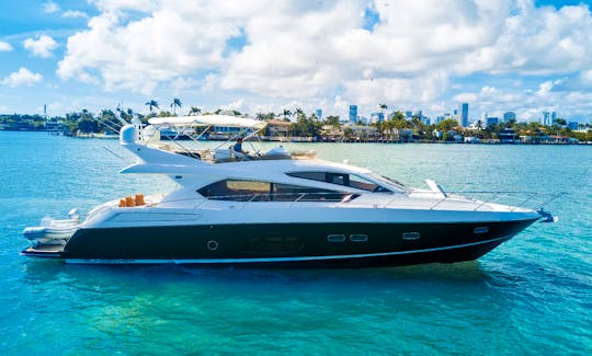 "Mancusa II (Sunseeker)" Sunseeker Manhattan 70' Luxury Yacht for Charter in Miami