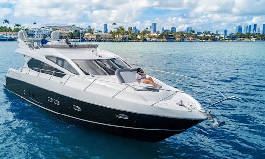 Yacht de luxe « Mancusa II (Sunseeker) » Sunseeker Manhattan 70' à louer à Miami