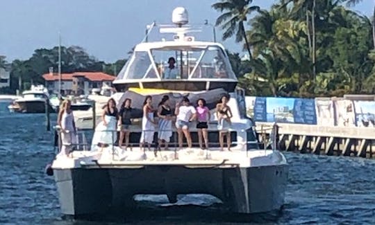 "Seafari" 42' Africat Power Catamaran For Daily Excursions in Boca Raton